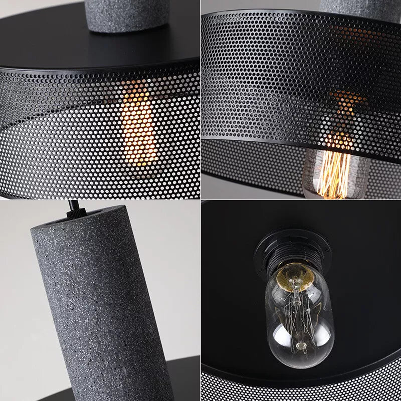 Brix Industrial Pendant Light | Cement & Iron, Adjustable Cable