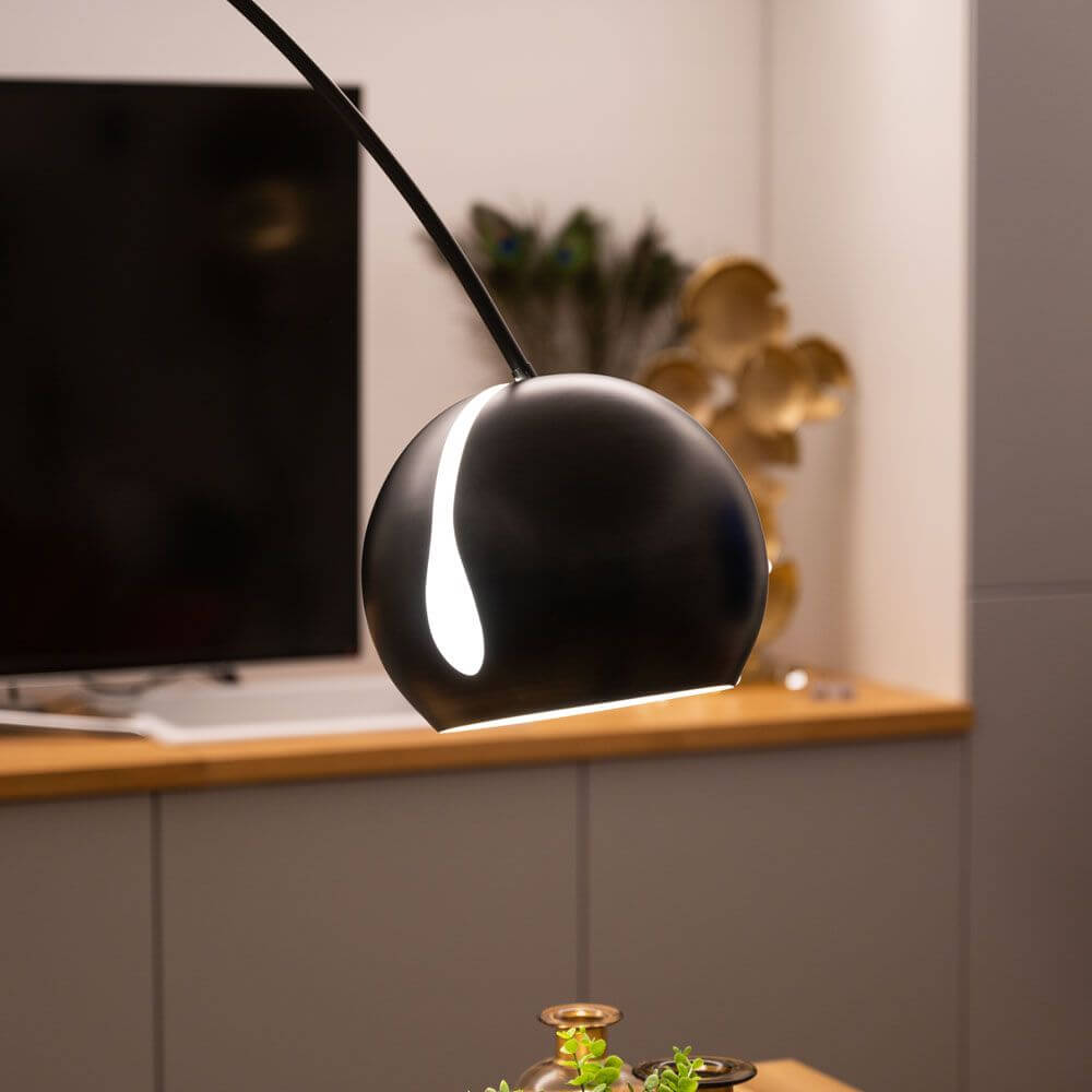 Bello Arc Lamp | Marble Base, Adjustable Metal Shade