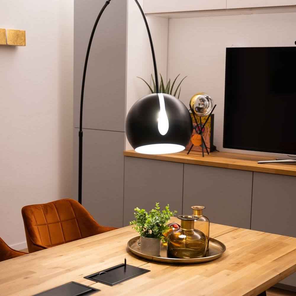 Bello Arc Lamp | Marble Base, Adjustable Metal Shade