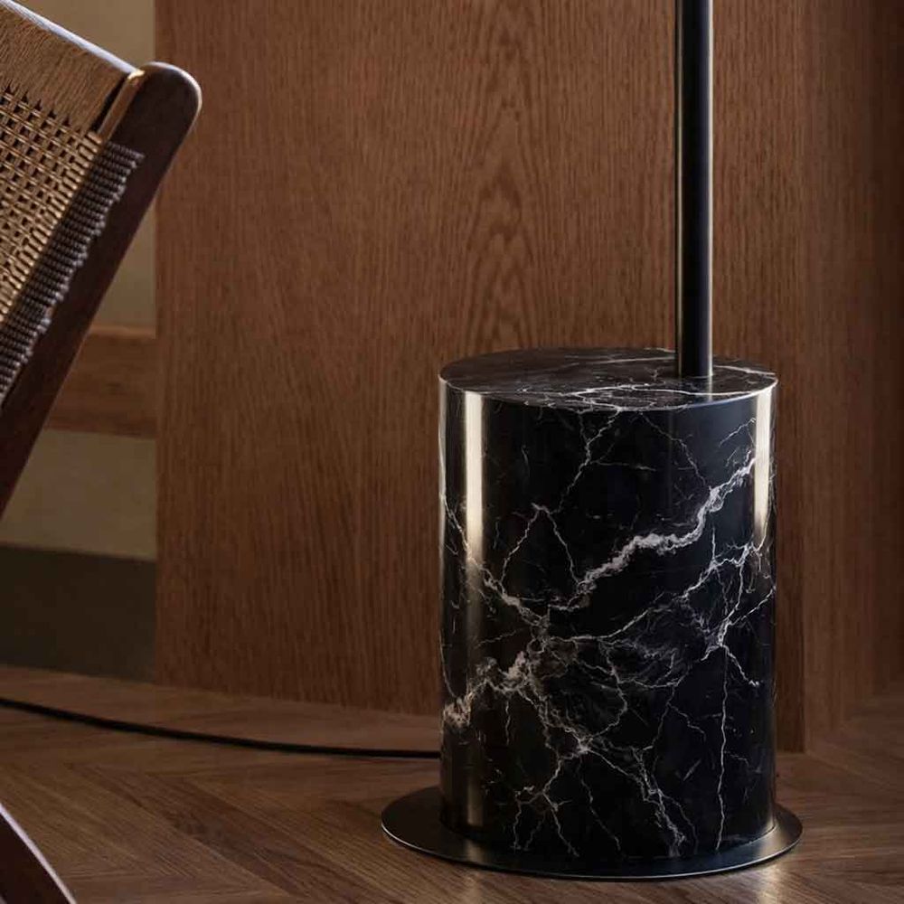 Bello Arc Lamp | Marble Base, Adjustable Metal Shade