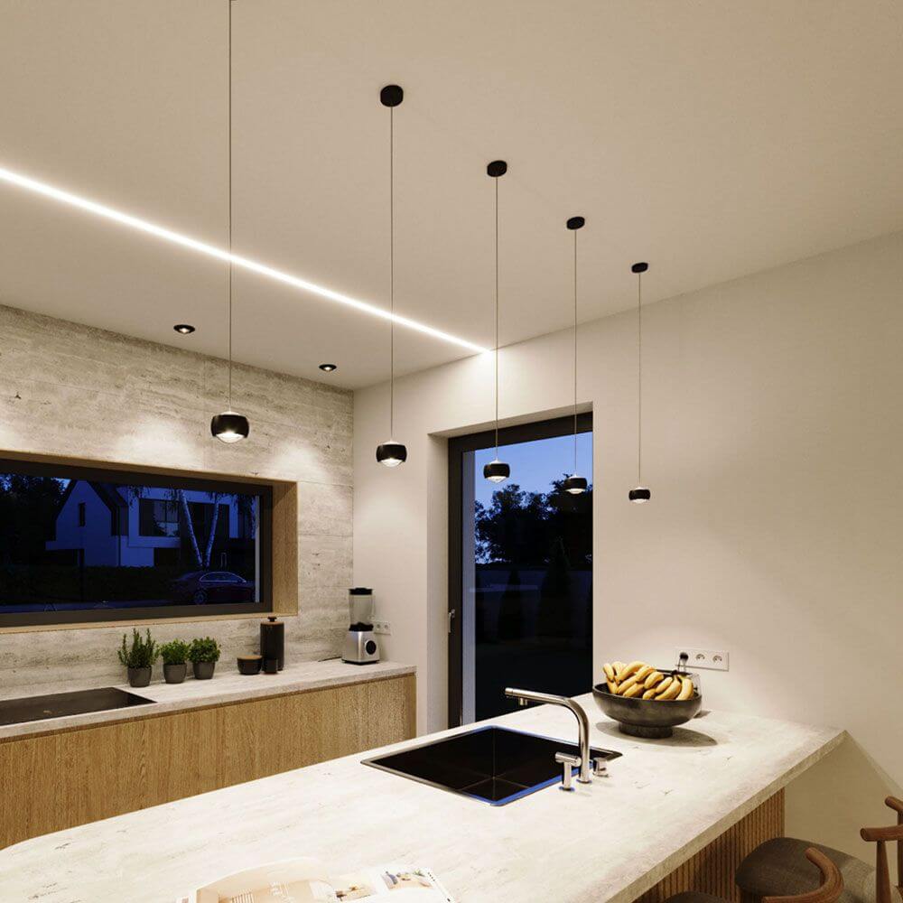 Bello LED Pendant Light | Spherical Metal Body, Adjustable Height