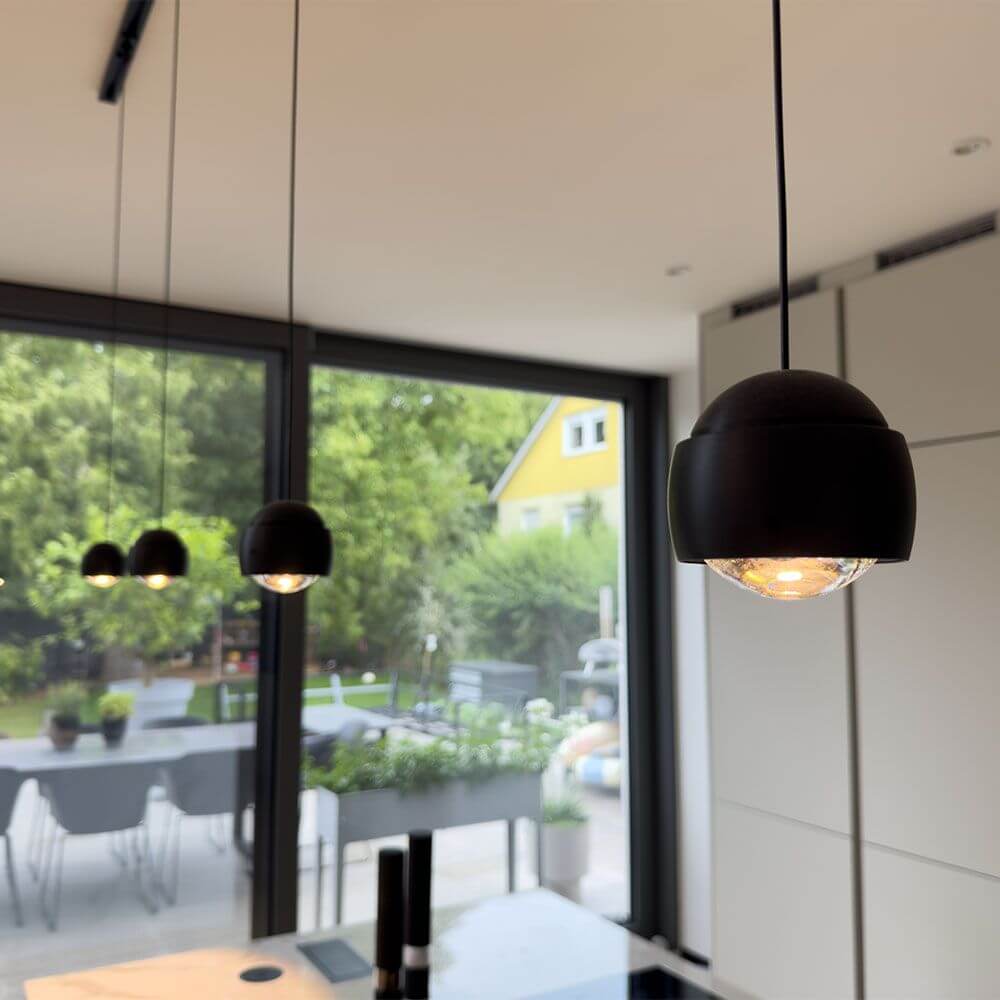 Bello LED Pendant Light | Spherical Metal Body, Adjustable Height