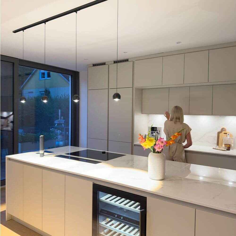 Bello LED Pendant Light | Spherical Metal Body, Adjustable Height
