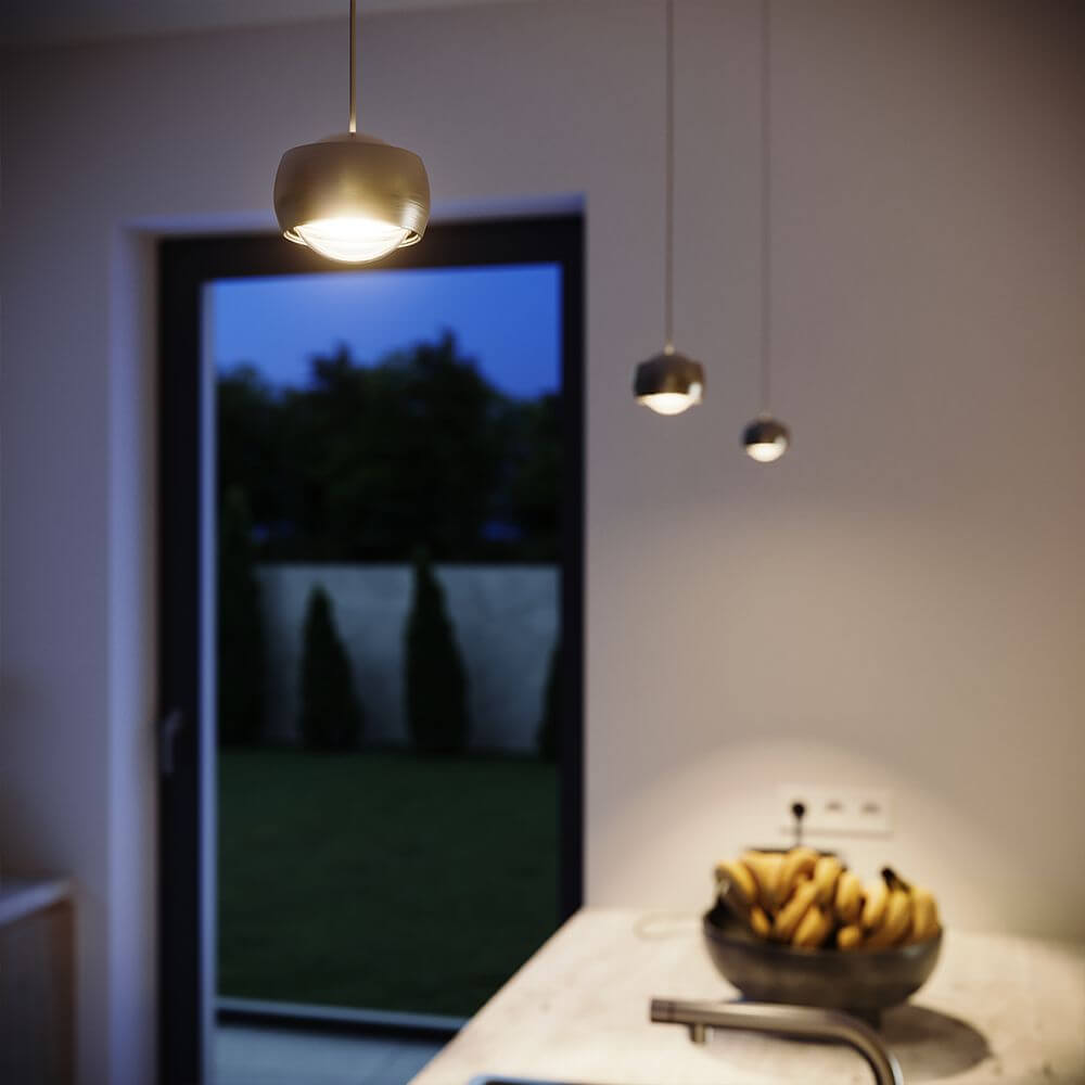 Bello LED Pendant Light | Spherical Metal Body, Adjustable Height