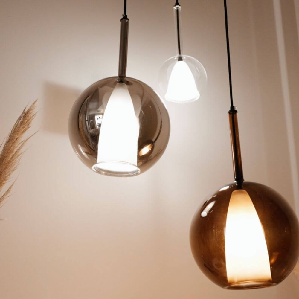 Bello Gallery Light | 8-Flame, Mouth-Blown Glass, Dimmable