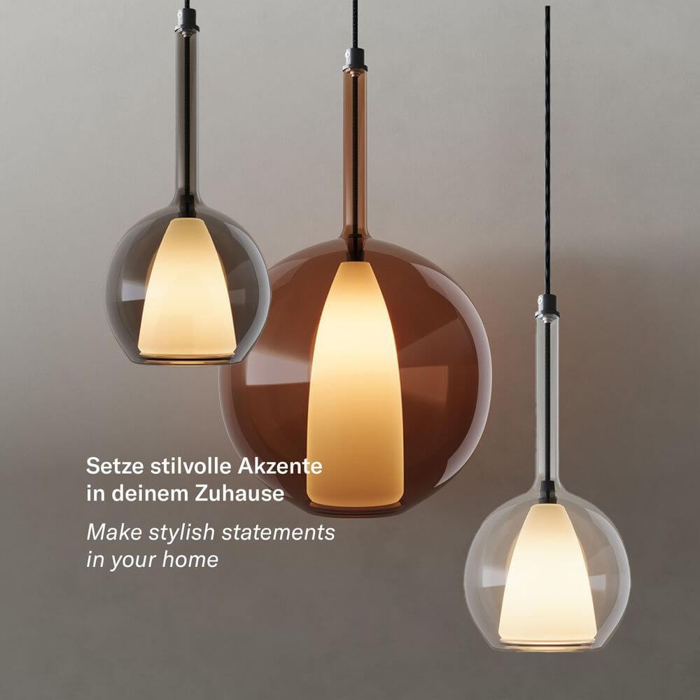 Bello Gallery Light | 8-Flame, Mouth-Blown Glass, Dimmable