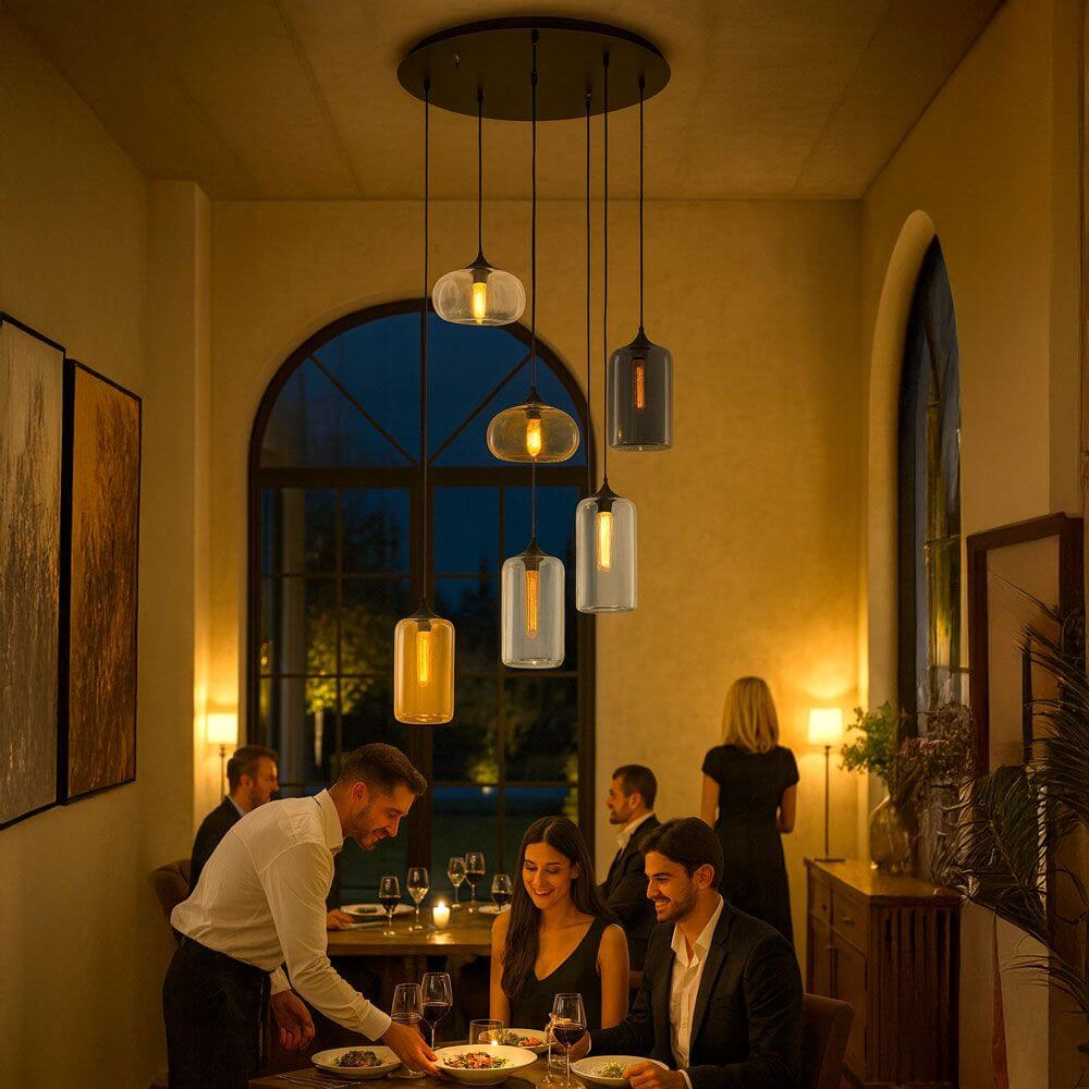 Bello Glass Pendant Light | Timeless Design, E27 Socket
