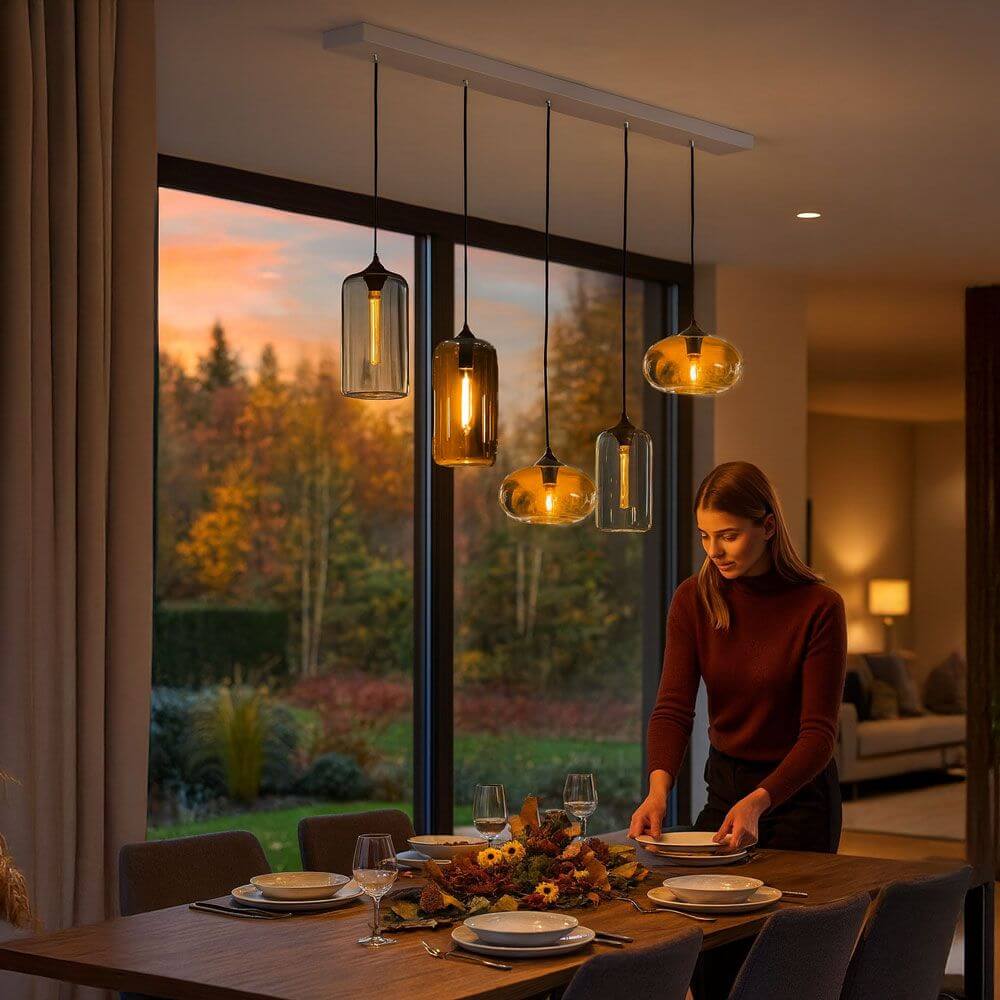 Bello Glass Pendant Light | Timeless Design, E27 Socket