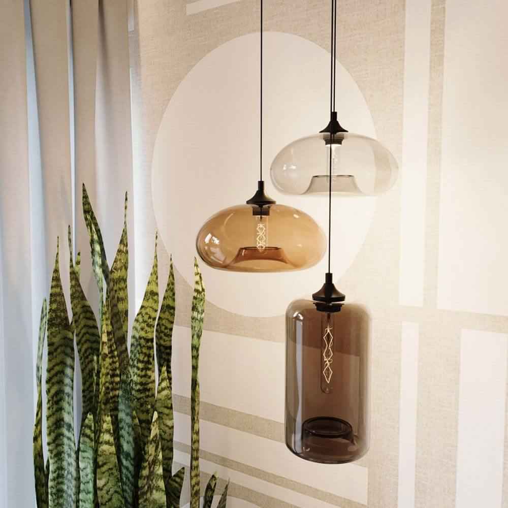 Bello Glass Pendant Light | Timeless Design, E27 Socket