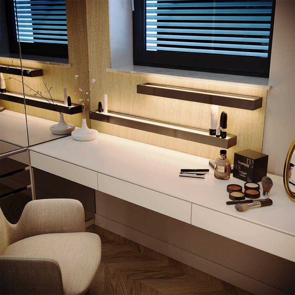 Bello LED Light Board | Modern Aluminum, Indirect Up & Down Lighting