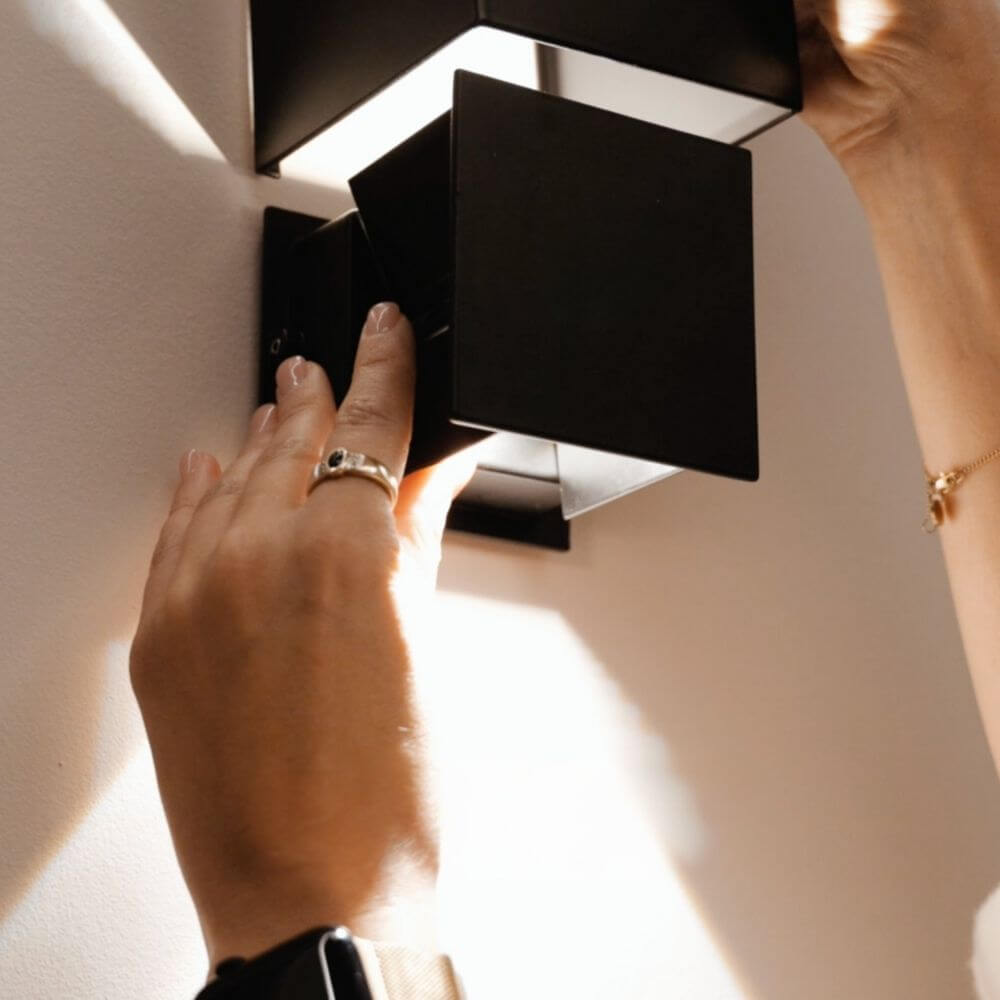 Brix LED Wall Lamp | Adjustable Light Flaps, Indoor & Outdoor IP44