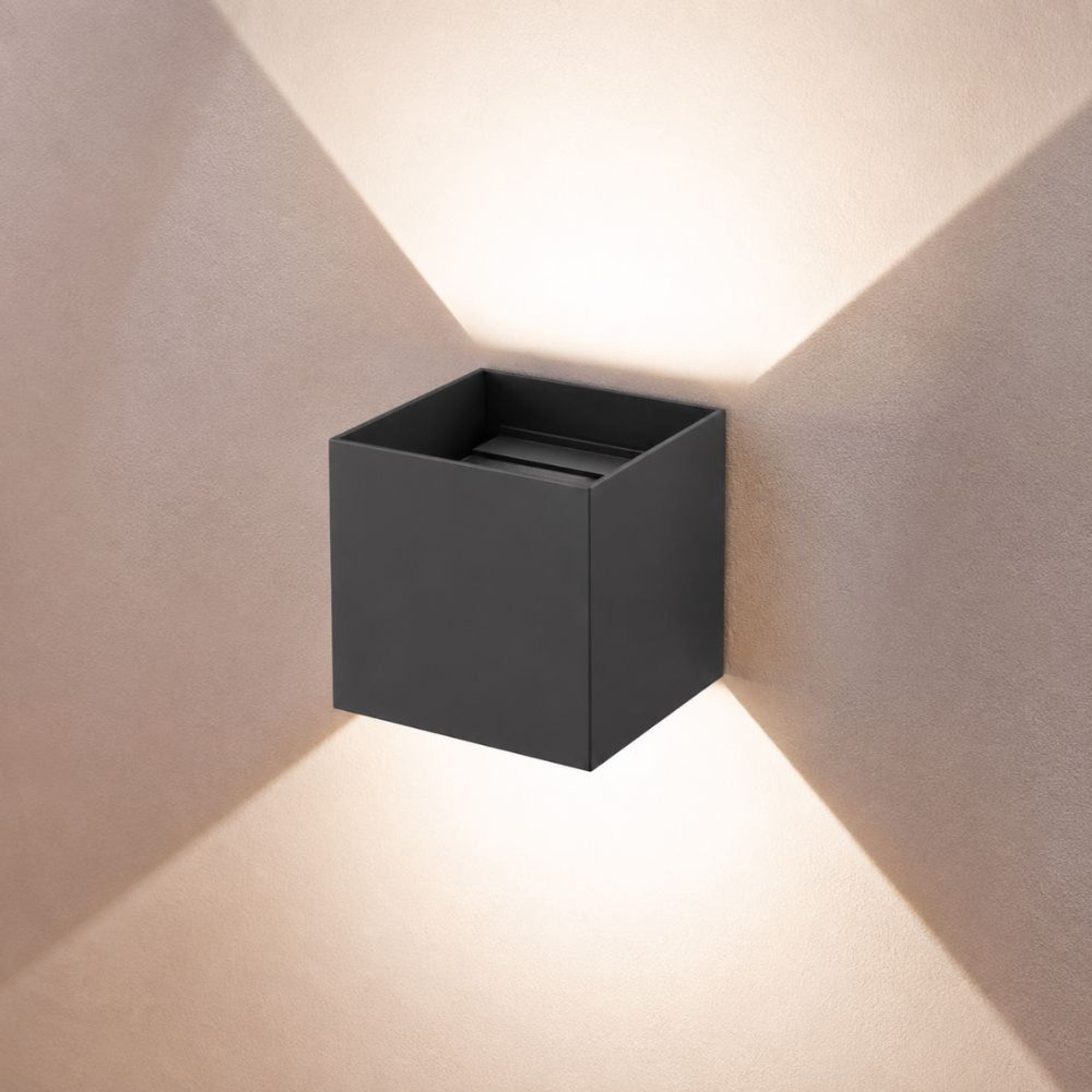 Brix LED Wall Lamp | Adjustable Light Flaps, Indoor & Outdoor IP44