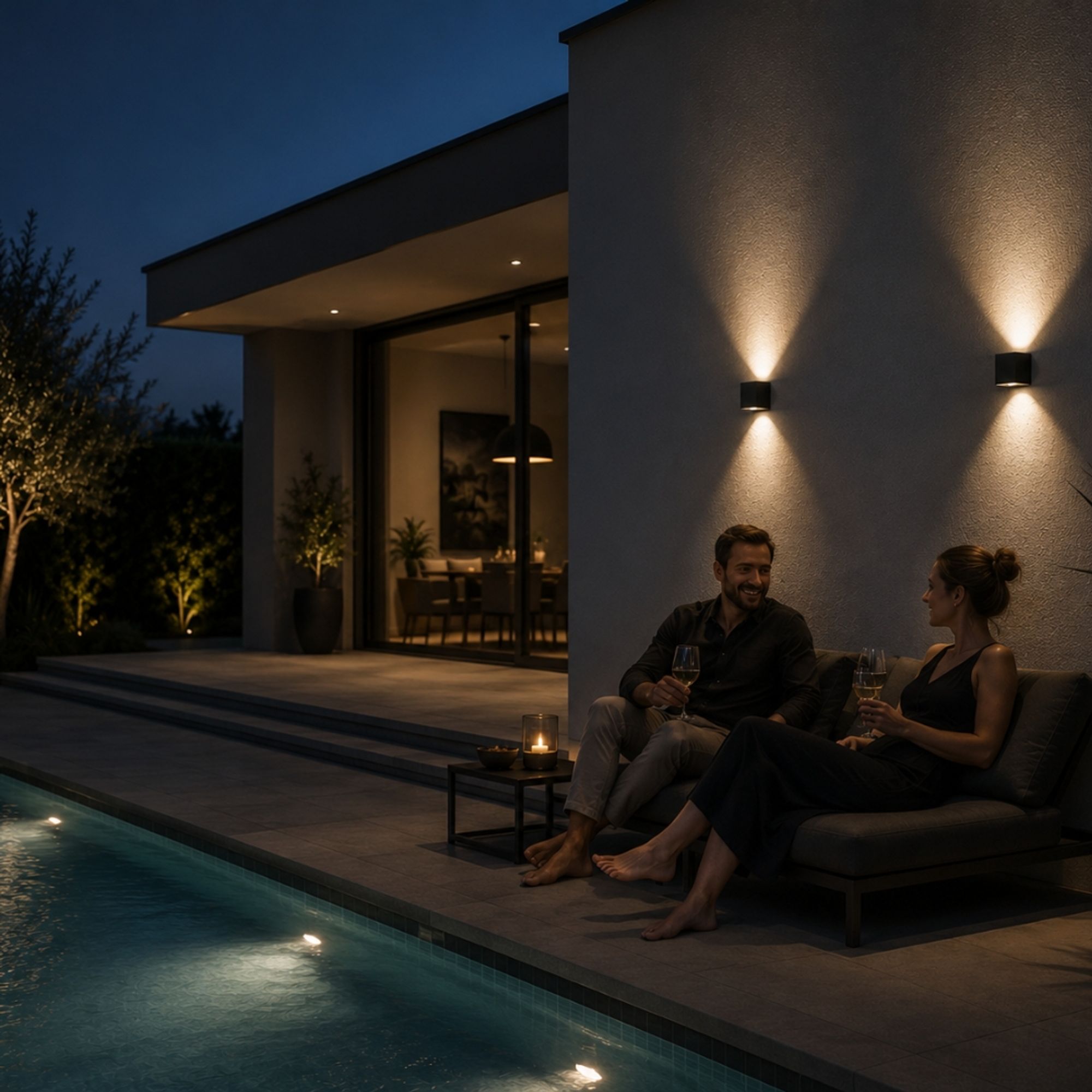 Brix LED Wall Lamp | Adjustable Light Flaps, Indoor & Outdoor IP44