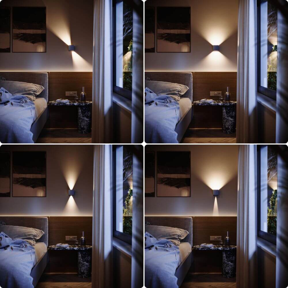 Brix LED Wall Lamp | Adjustable Light Flaps, Indoor & Outdoor IP44