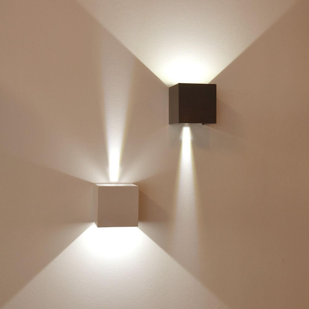 Brix LED Wall Lamp | Adjustable Light Flaps, Indoor & Outdoor IP44