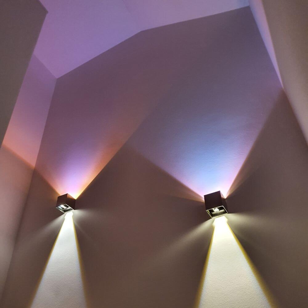 Brix LED Wall Lamp | Adjustable Light Flaps, Indoor & Outdoor IP44