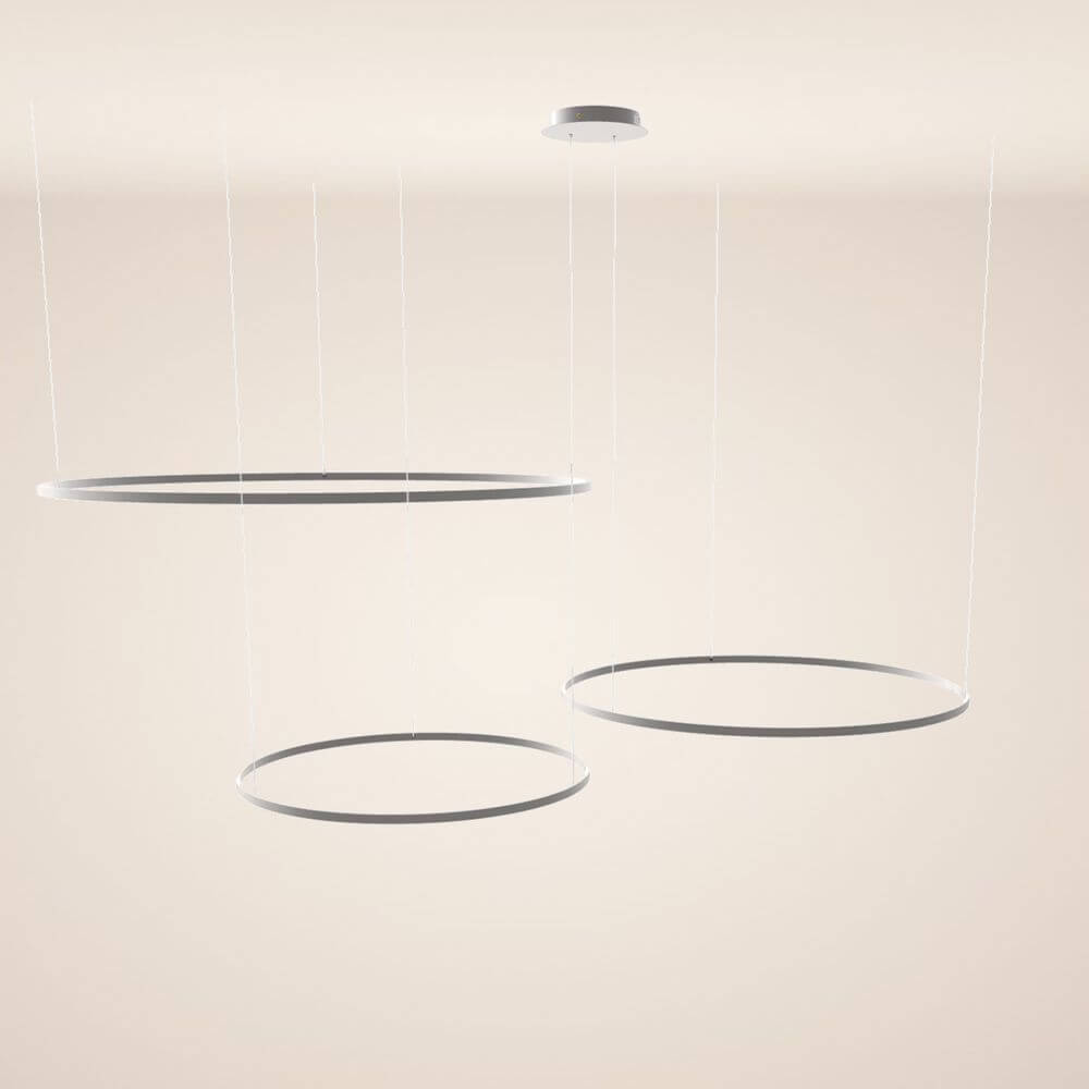 Bela LED Ring Pendant Light | Eccentric 3-Piece, Dimmable Design