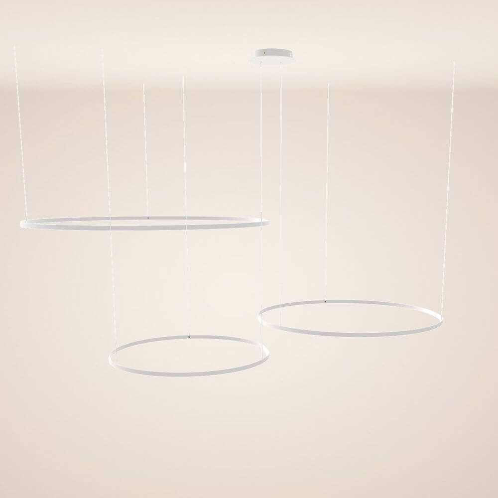 Bela LED Ring Pendant Light | Eccentric 3-Piece, Dimmable Design
