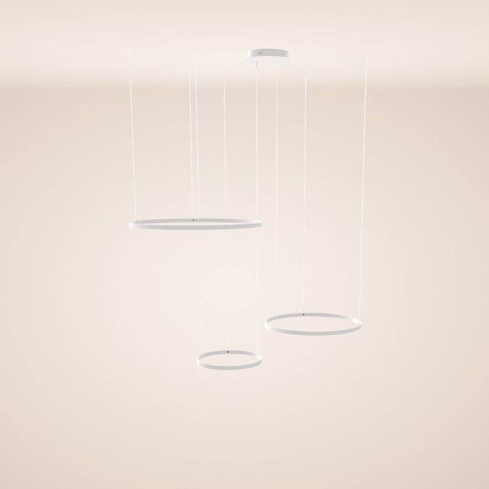 Bela LED Ring Pendant Light | Eccentric 3-Piece, Dimmable Design