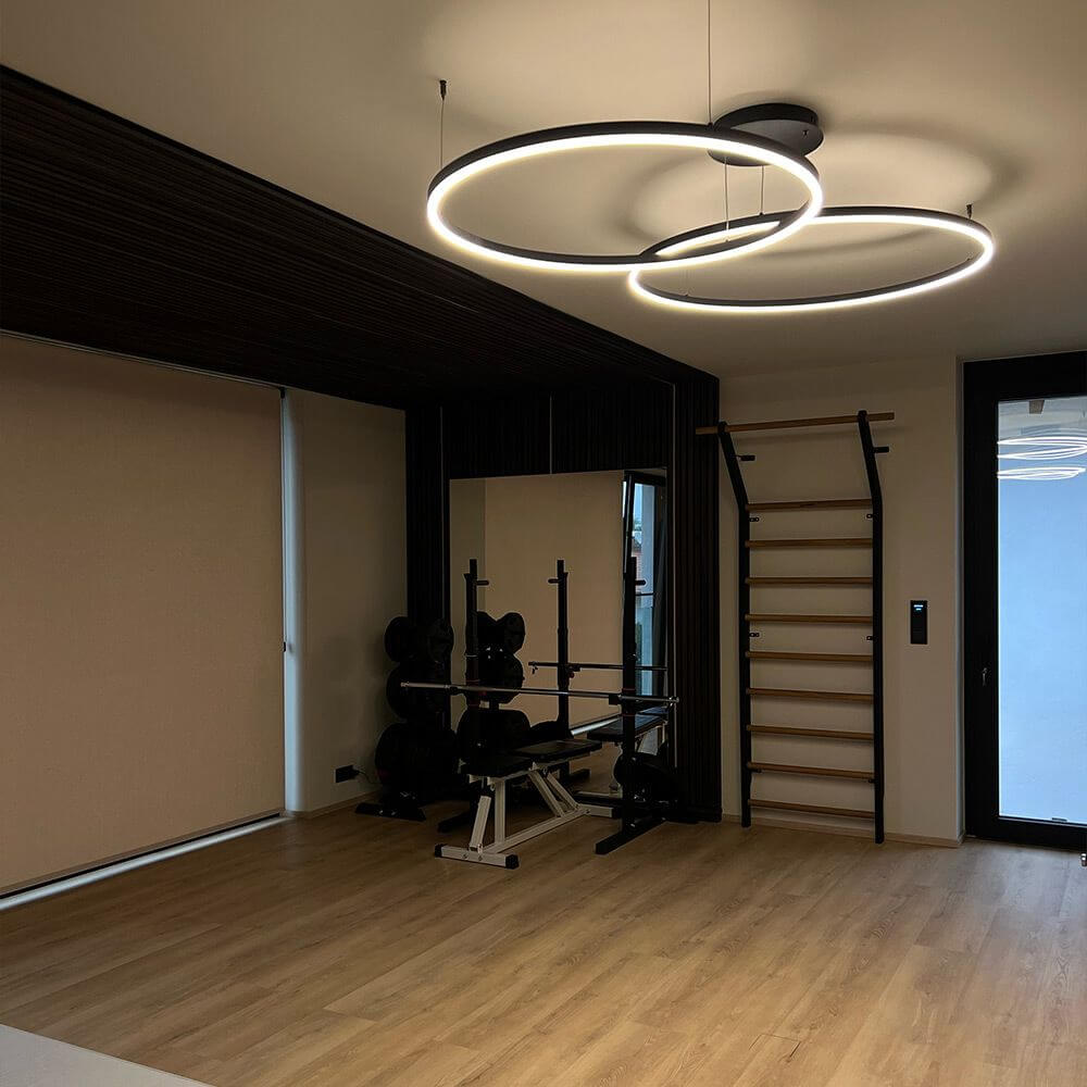 Bela LED Ring Pendant Lamp | 80cm, Adjustable Suspension, Minimalist Design