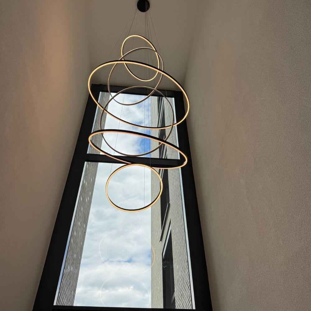 Bela LED Ring Pendant Lamp | 80cm, Adjustable Suspension, Minimalist Design
