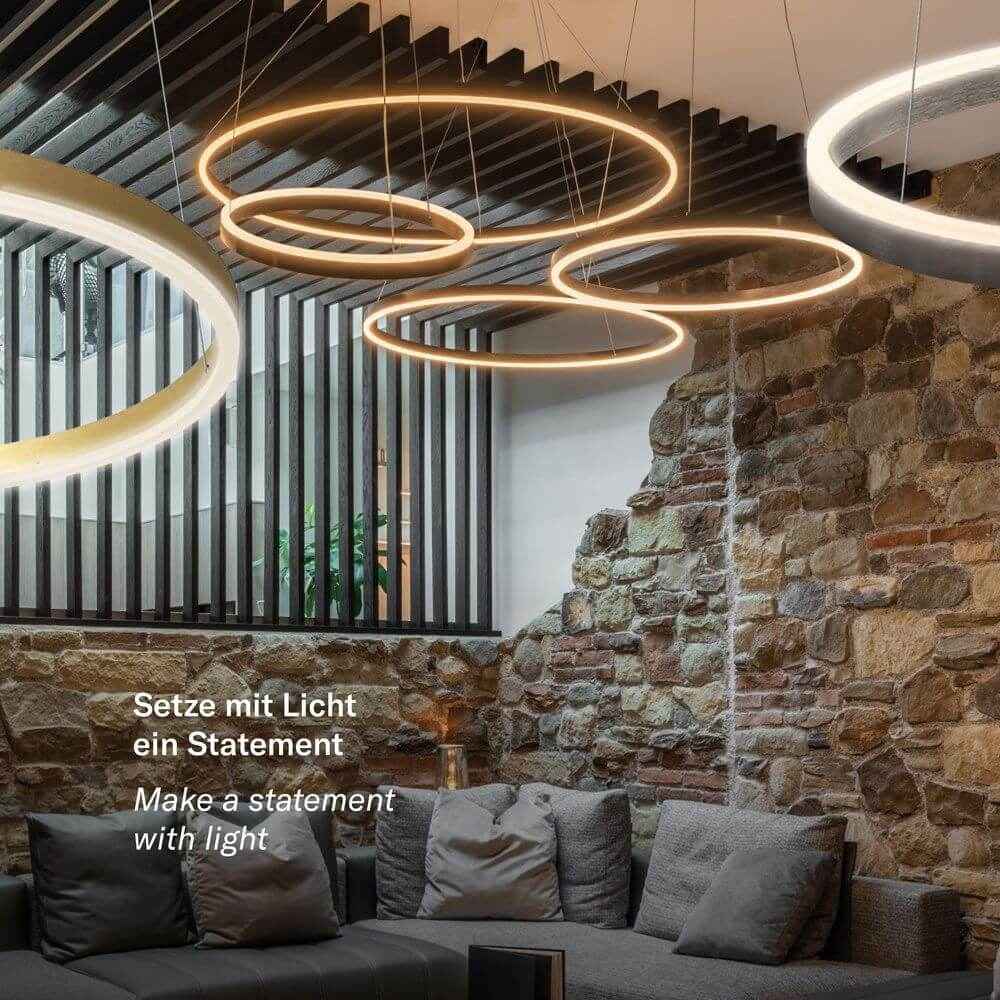 Bello LED Ring Pendant Light | Dimmable, Customizable Colors