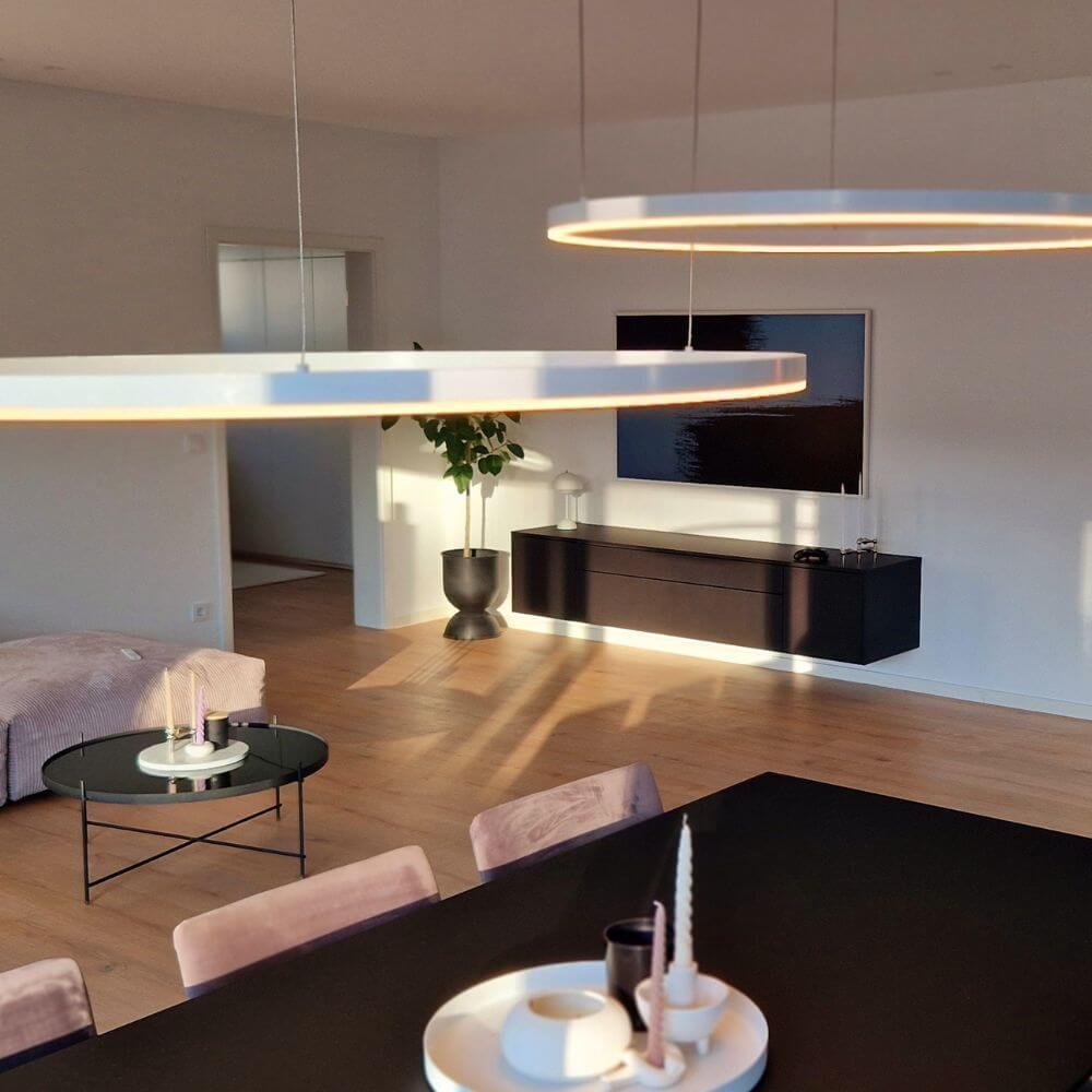 Bello LED Ring Pendant Light | Dimmable, Customizable Colors