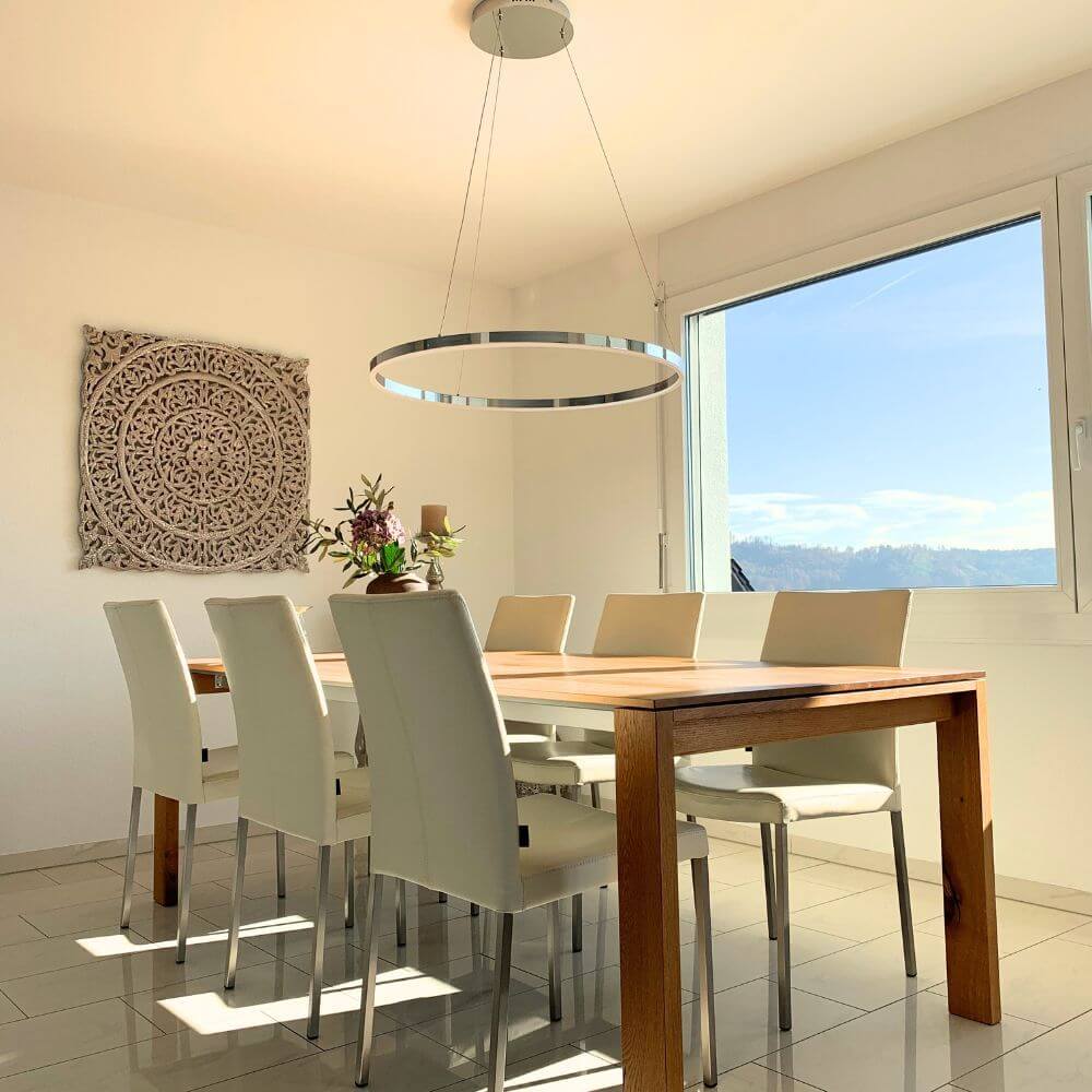 Bello LED Ring Pendant Light | Dimmable, Customizable Colors