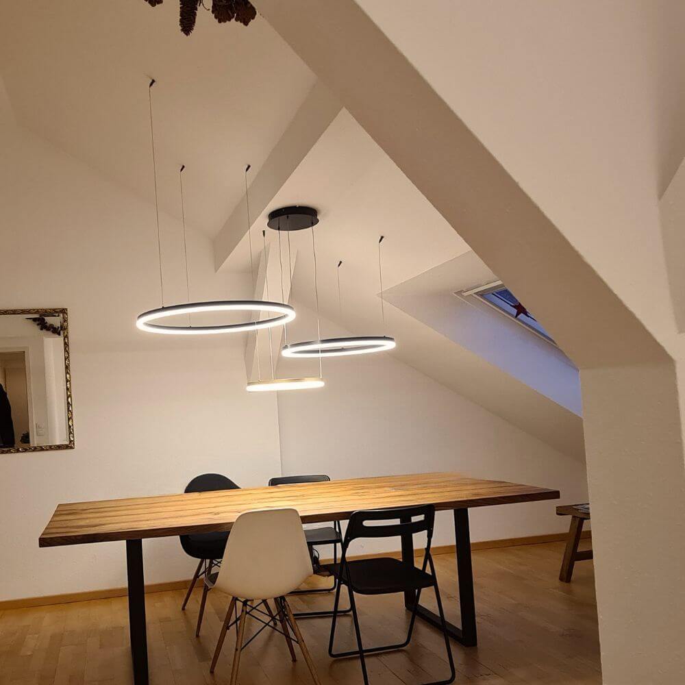 Bello LED Ring Pendant Light | Dimmable, Customizable Colors
