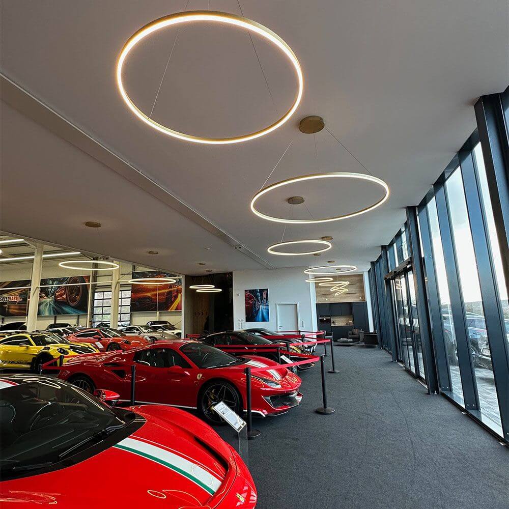 Bello LED Ring Pendant Light | Dimmable, Customizable Colors