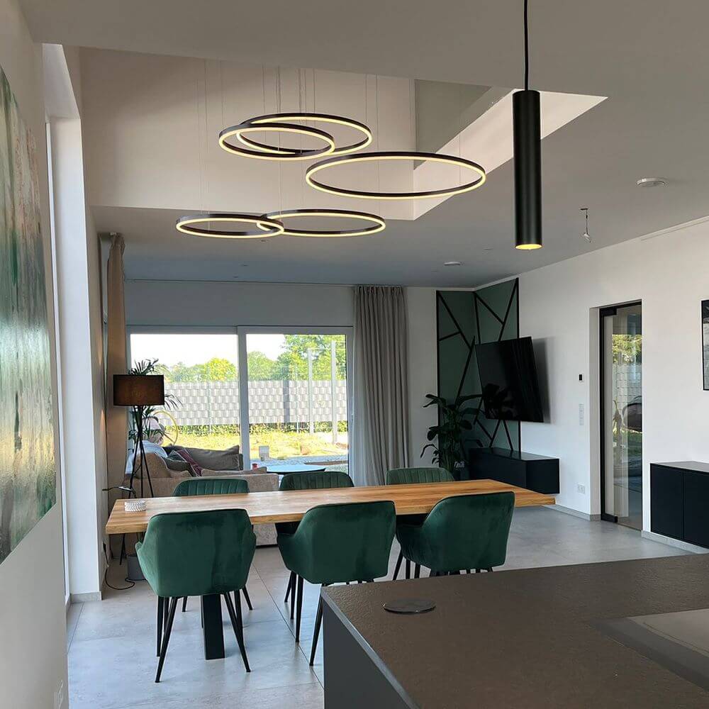 Bello LED Ring Pendant Light | Dimmable, Customizable Colors