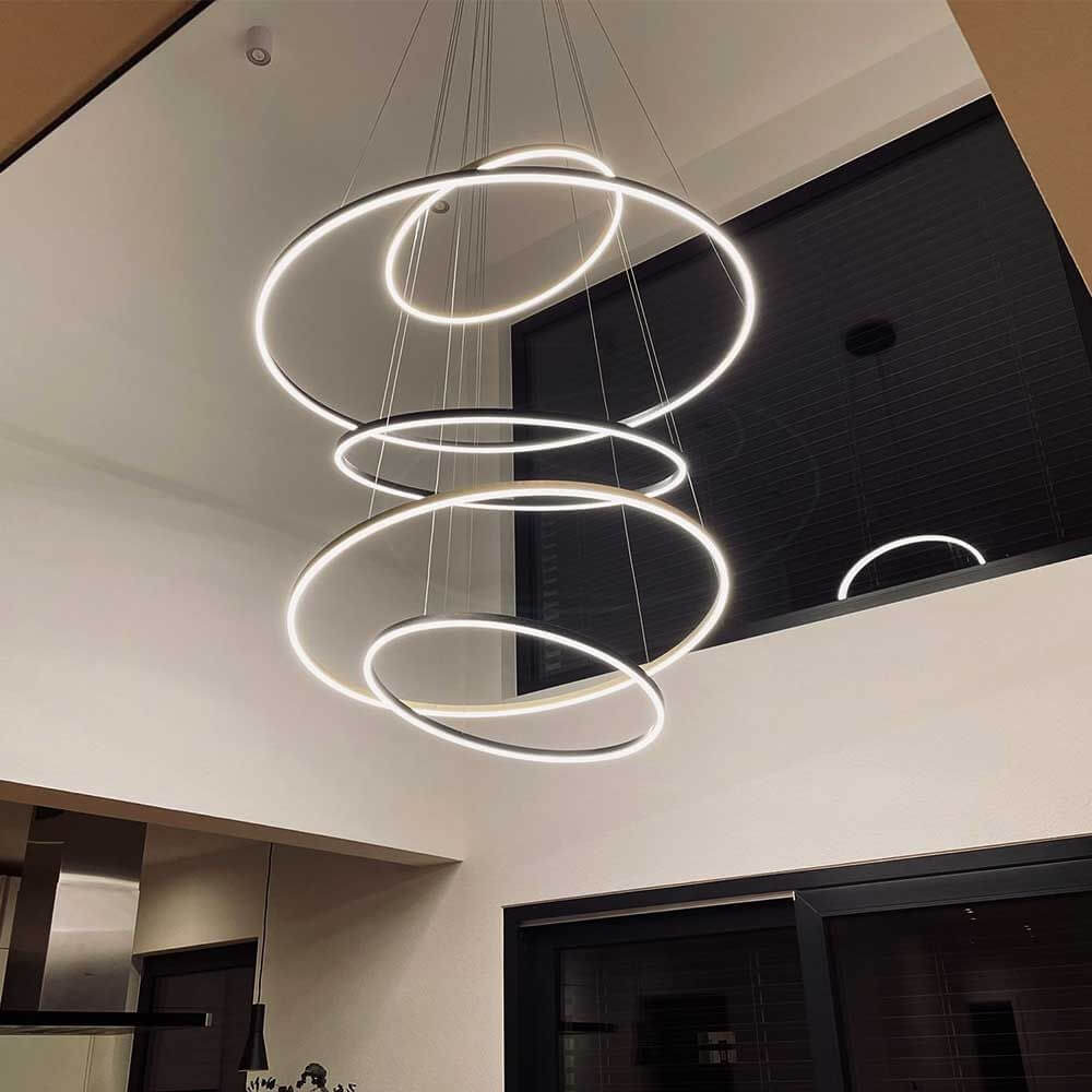 Bello LED Ring Pendant Light | Dimmable, Customizable Colors