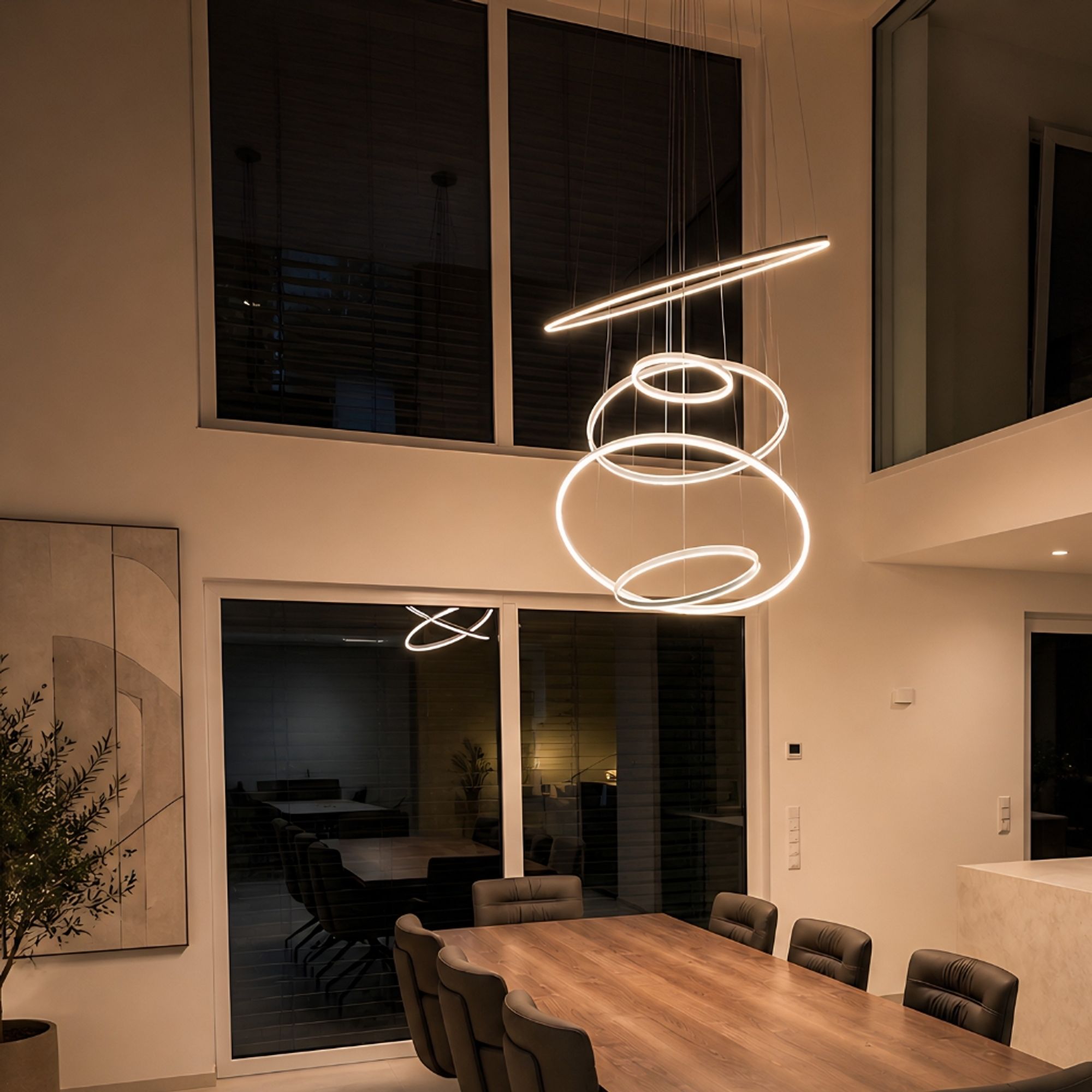 Bello LED Ring Pendant Light | Dimmable, Customizable Colors