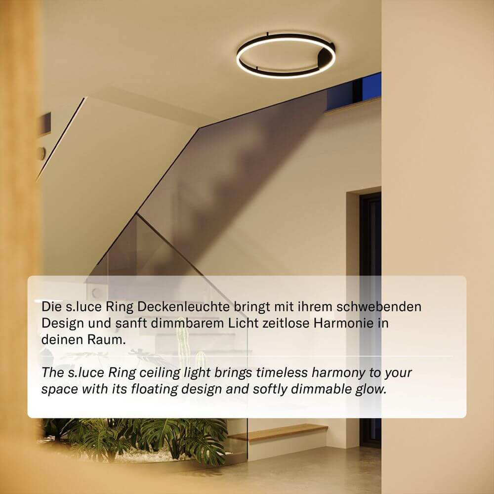 Luma LED Ring Ceiling Light | Dimmable, Ultra-Slim Design