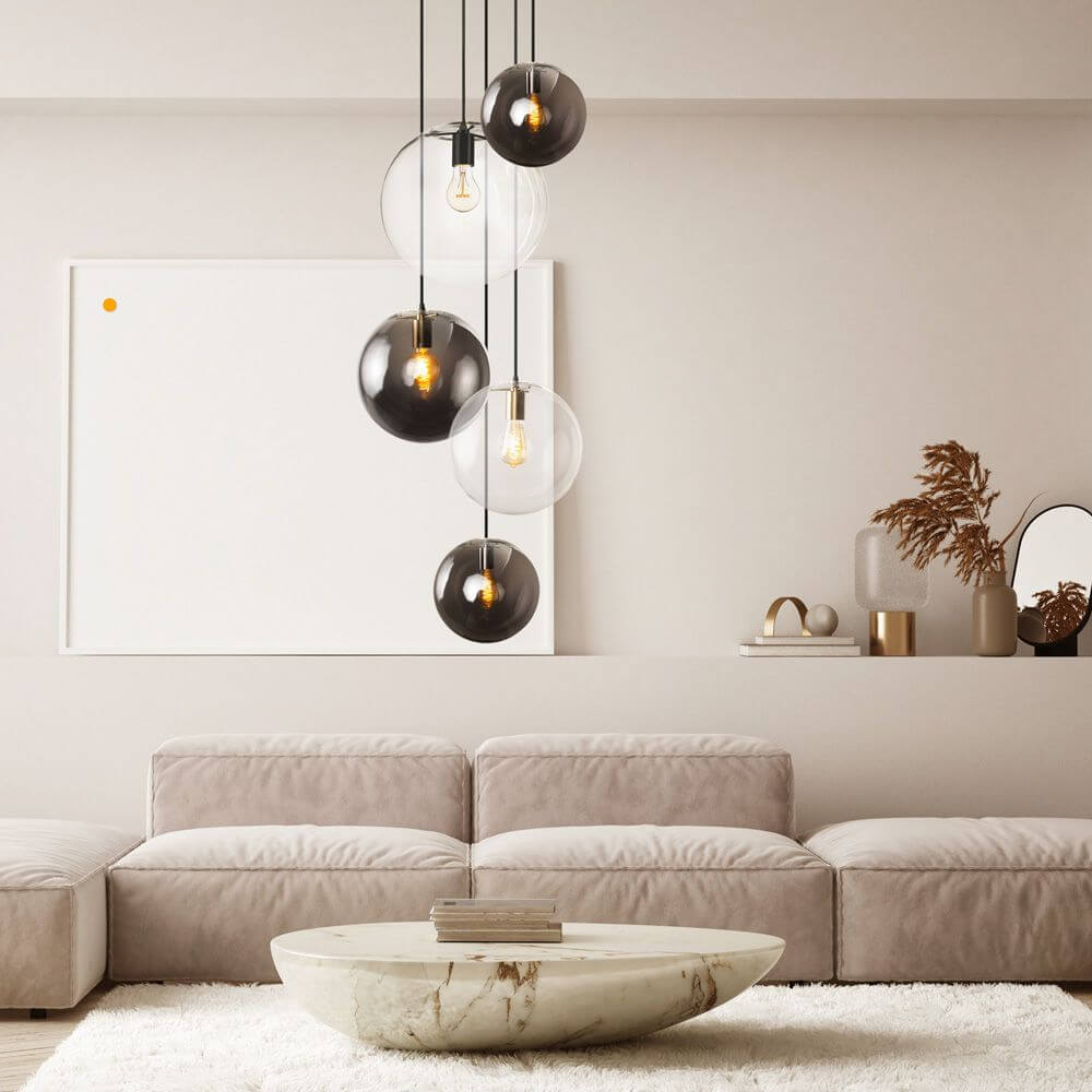 Bello 5-Light Pendant Lamp | Modular Design, Customizable Colors