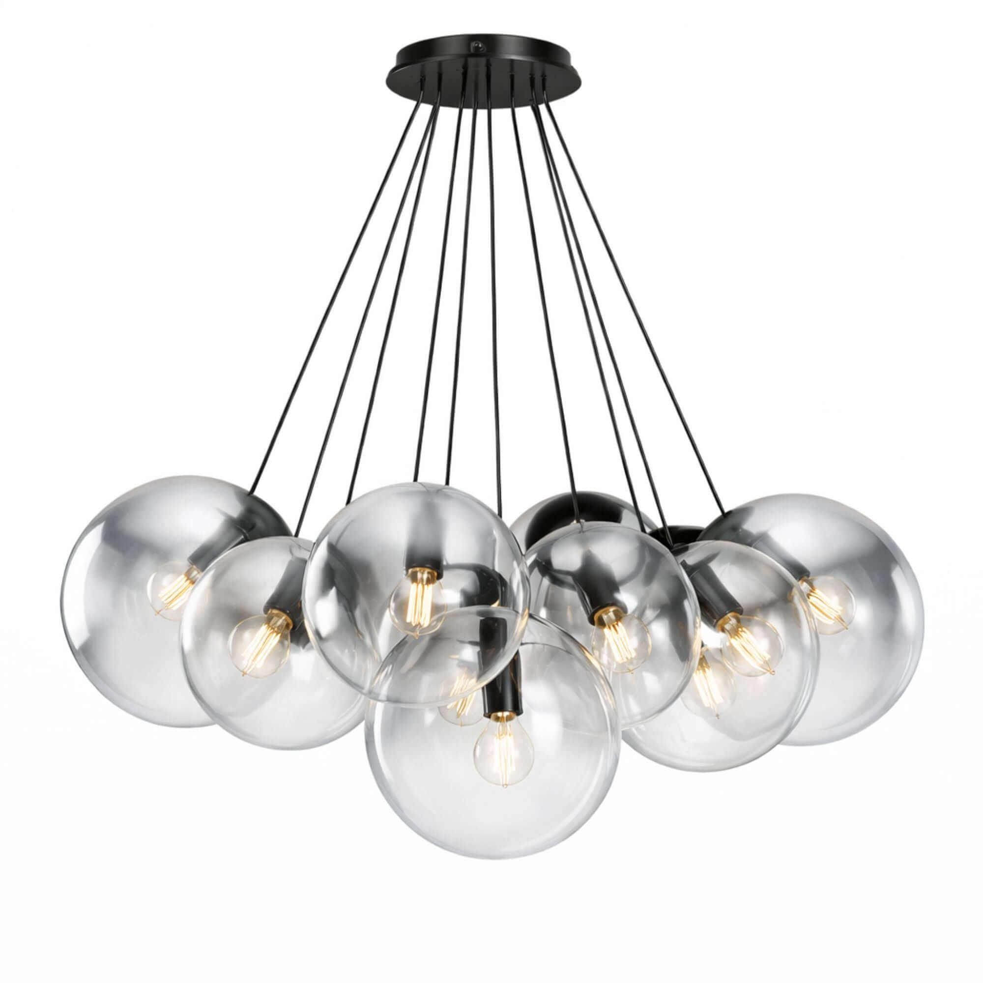 Bello Orb Cluster Pendant Light | 13-Bulb, Mouth-Blown Glass