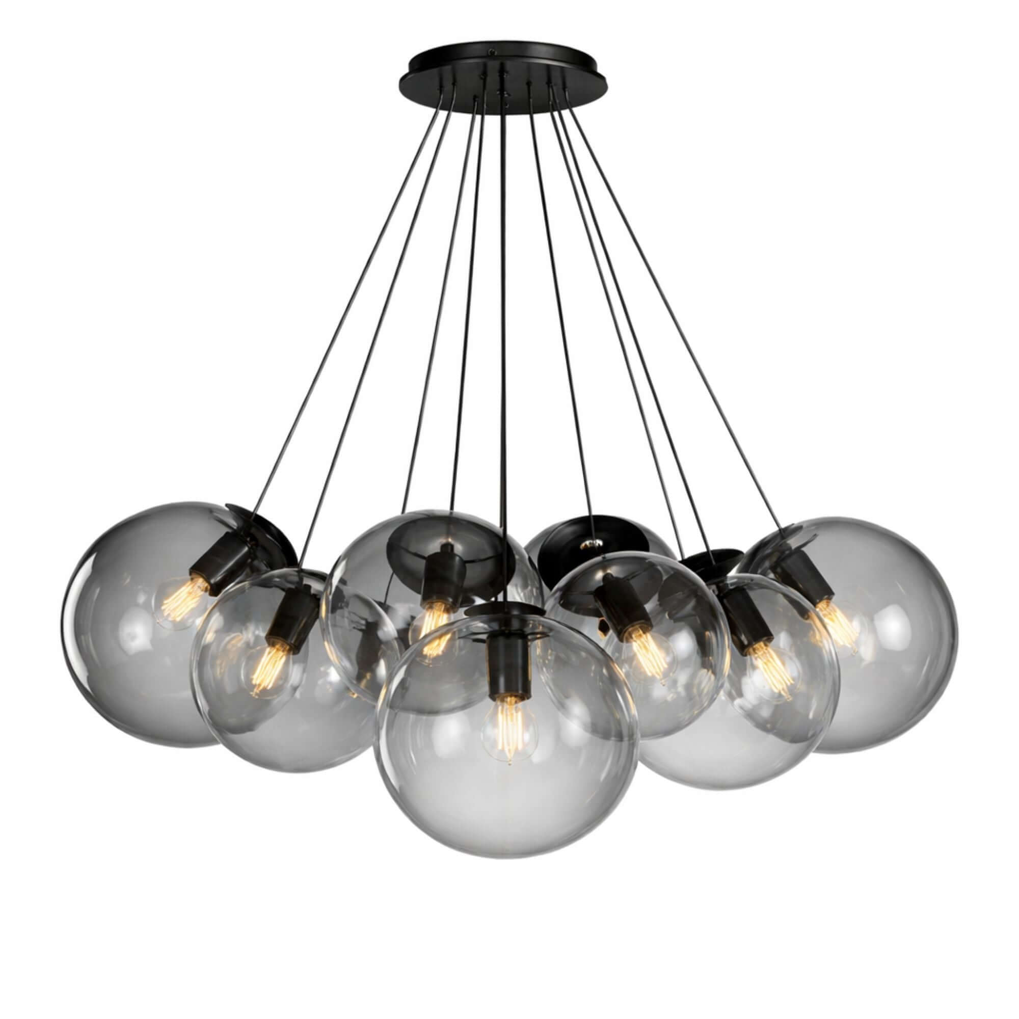 Bello Orb Cluster Pendant Light | 13-Bulb, Mouth-Blown Glass