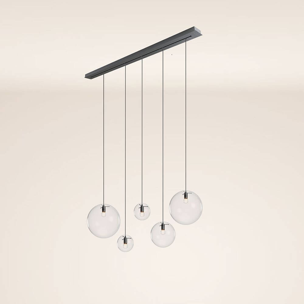 Bello Orb Pendant Light | 5-Bulb, Customizable Glass Spheres