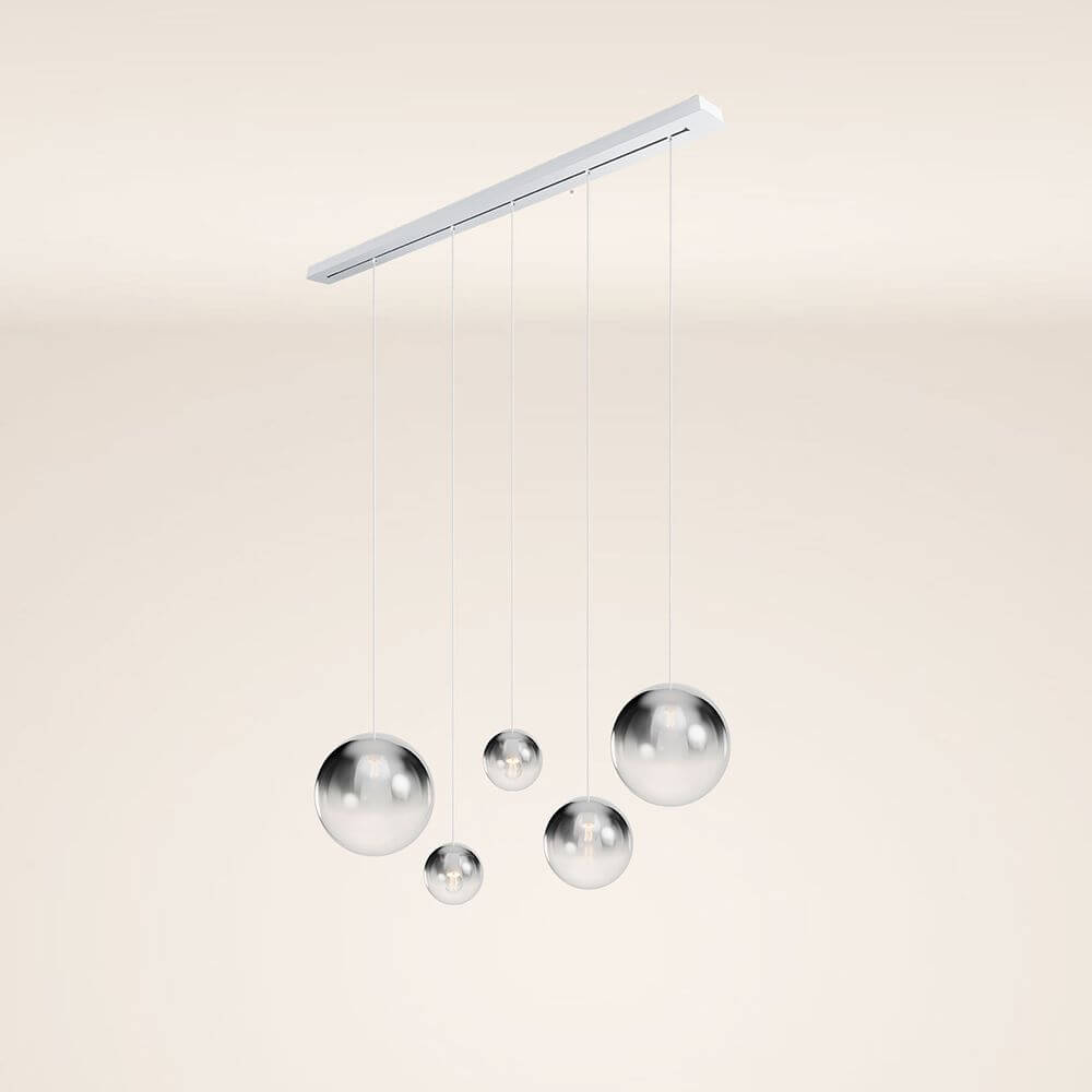 Bello Orb Pendant Light | 5-Bulb, Customizable Glass Spheres
