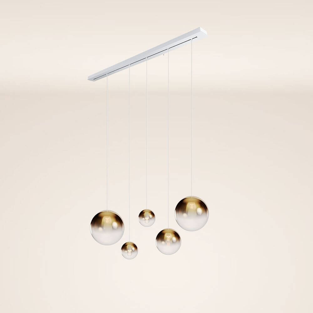 Bello Orb Pendant Light | 5-Bulb, Customizable Glass Spheres
