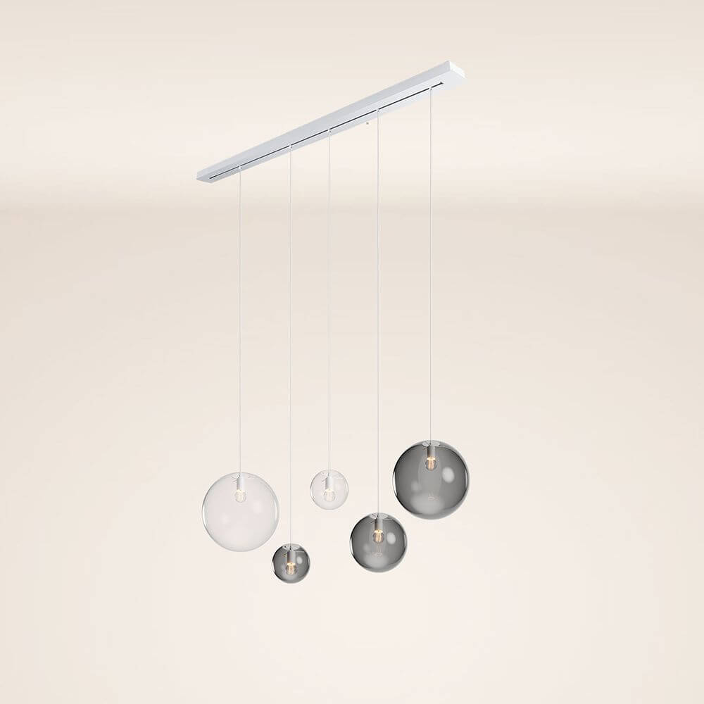 Bello Orb Pendant Light | 5-Bulb, Customizable Glass Spheres