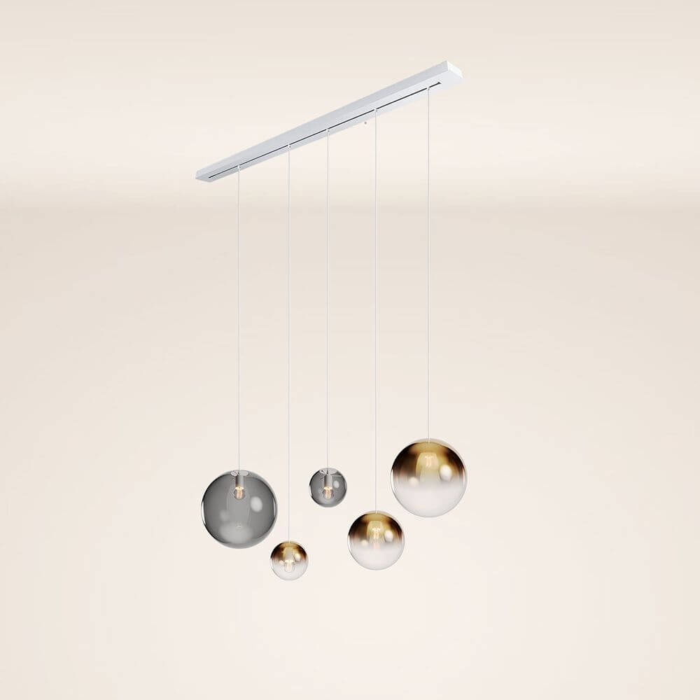 Bello Orb Pendant Light | 5-Bulb, Customizable Glass Spheres