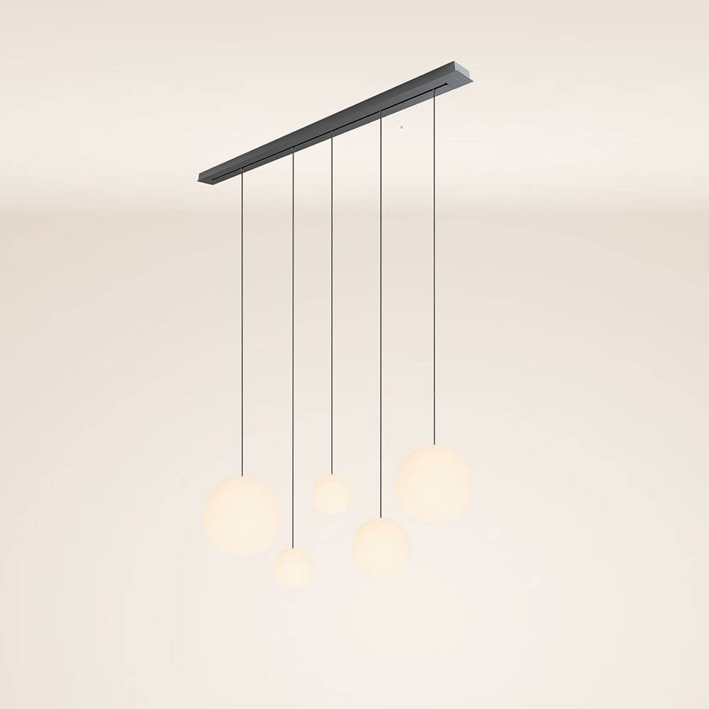 Bello Orb Pendant Light | 5-Bulb, Customizable Glass Spheres
