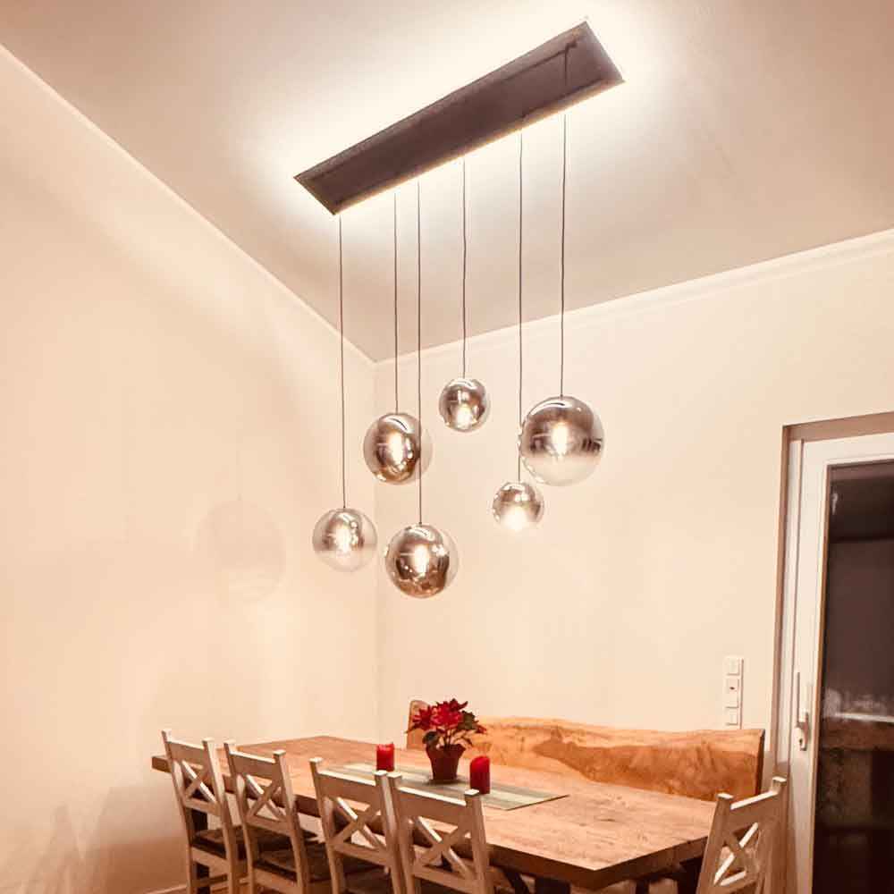 Bello Orb Pendant Light | 5-Bulb, Customizable Glass Spheres