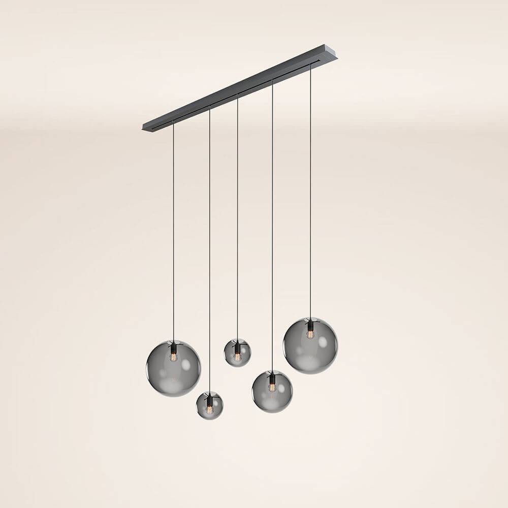 Bello Orb Pendant Light | 5-Bulb, Customizable Glass Spheres