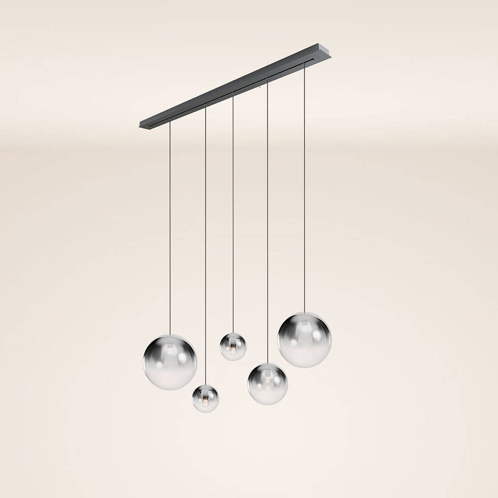 Bello Orb Pendant Light | 5-Bulb, Customizable Glass Spheres
