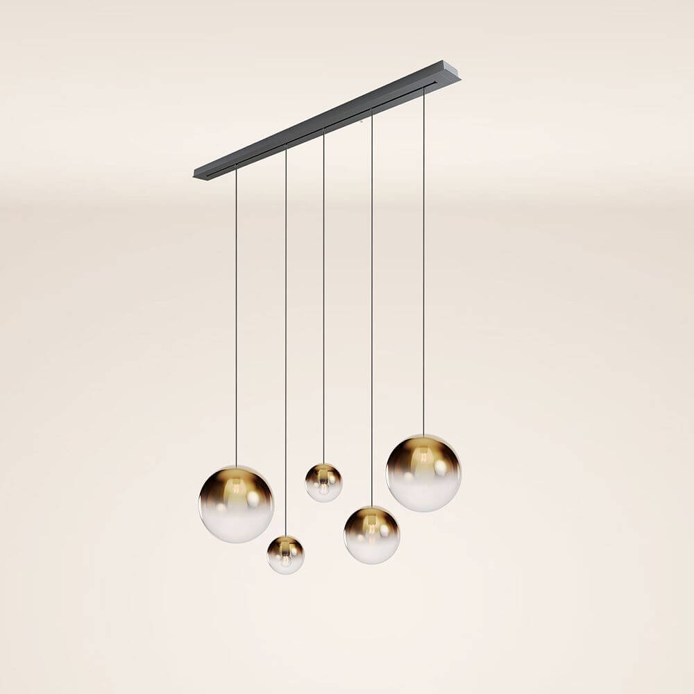 Bello Orb Pendant Light | 5-Bulb, Customizable Glass Spheres