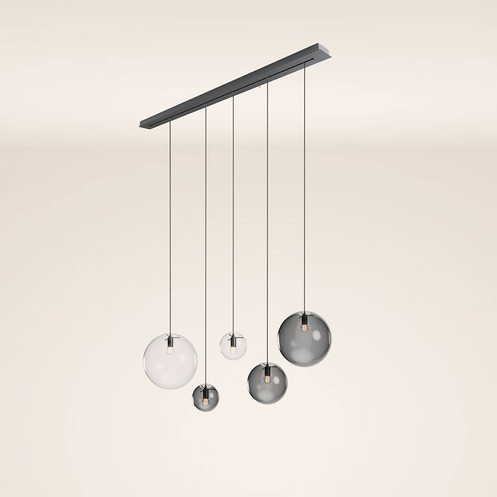 Bello Orb Pendant Light | 5-Bulb, Customizable Glass Spheres