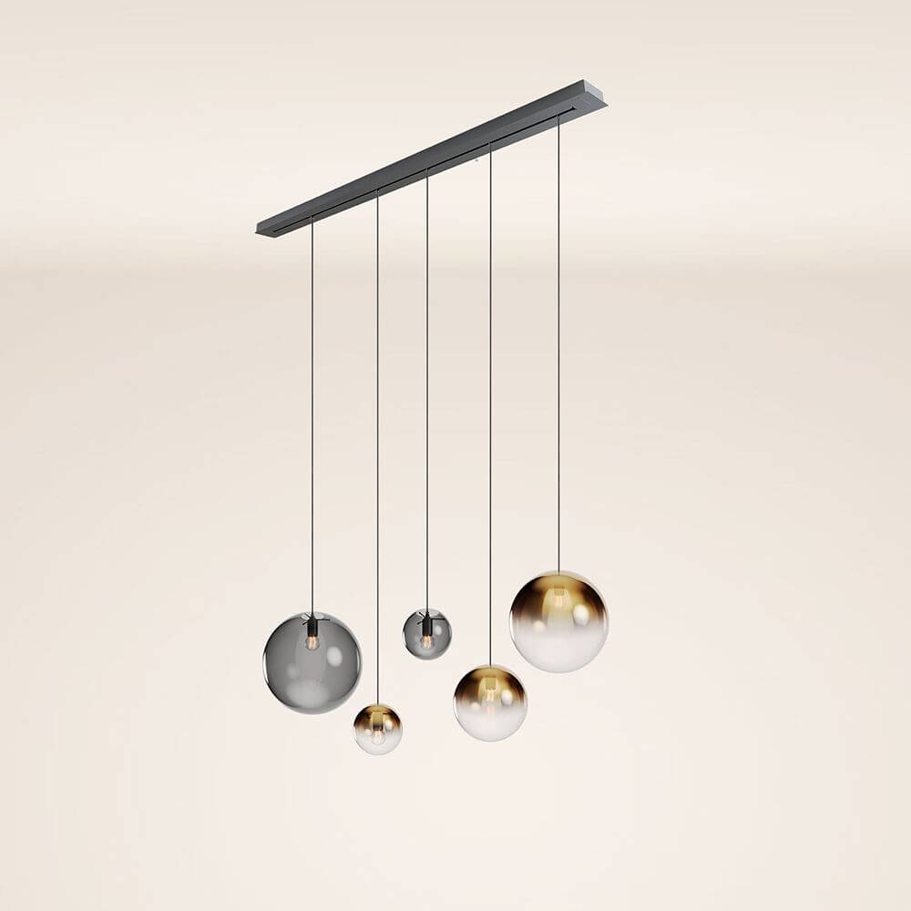 Bello Orb Pendant Light | 5-Bulb, Customizable Glass Spheres