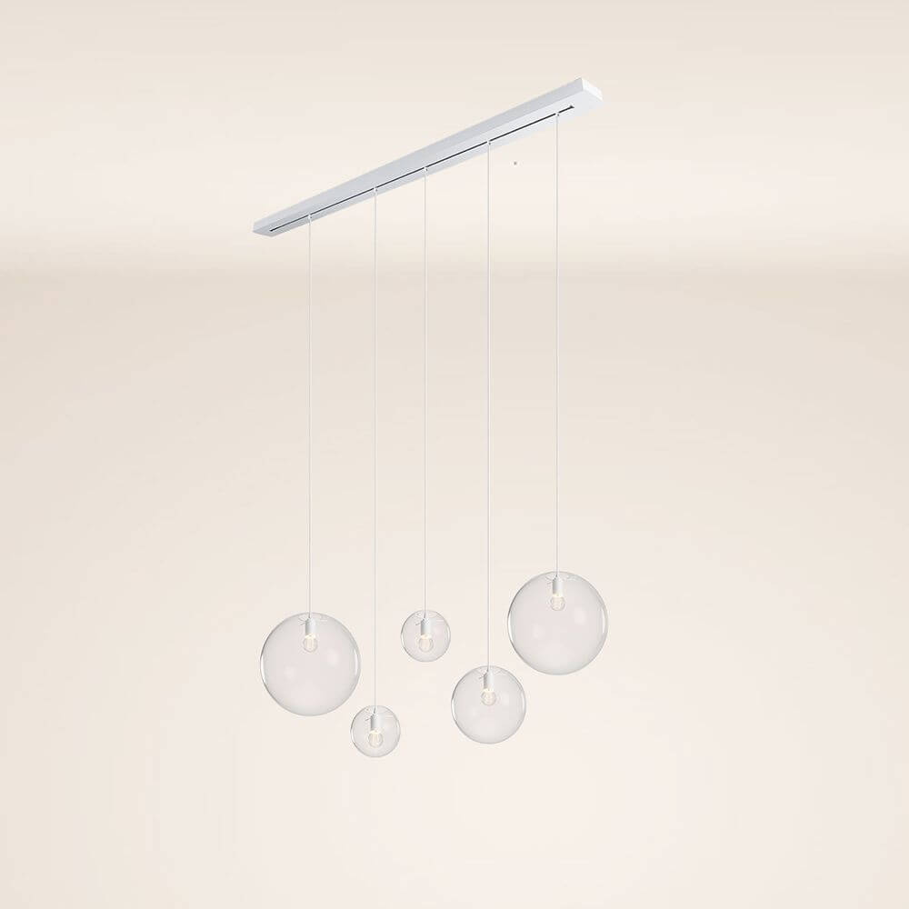 Bello Orb Pendant Light | 5-Bulb, Customizable Glass Spheres